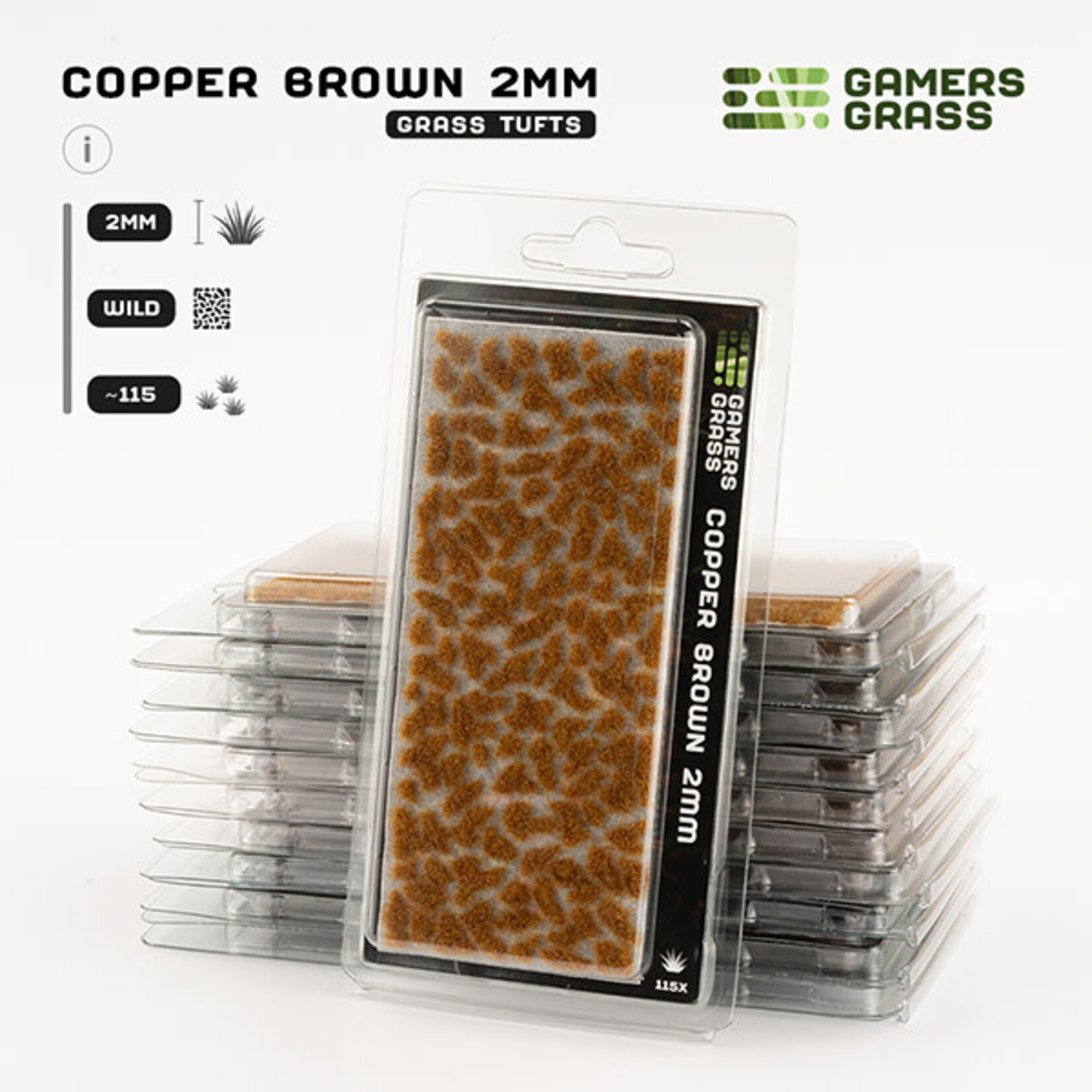 Gamers Grass Tufts: Tufts- Copper Brown 2mm- Wild