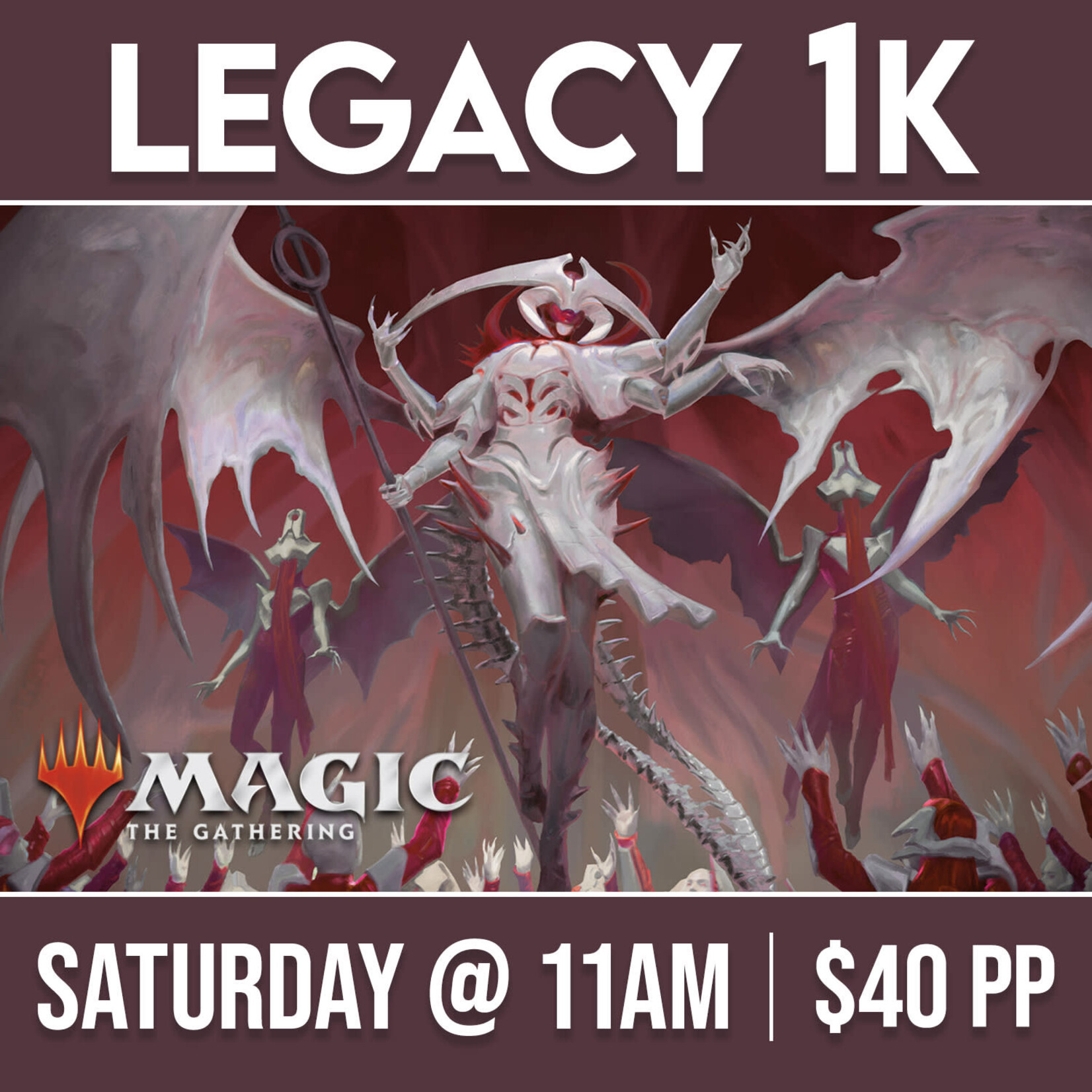 Magic: the Gathering Events 06/27 Saturday @ 11 AM - Magic Legacy 1k