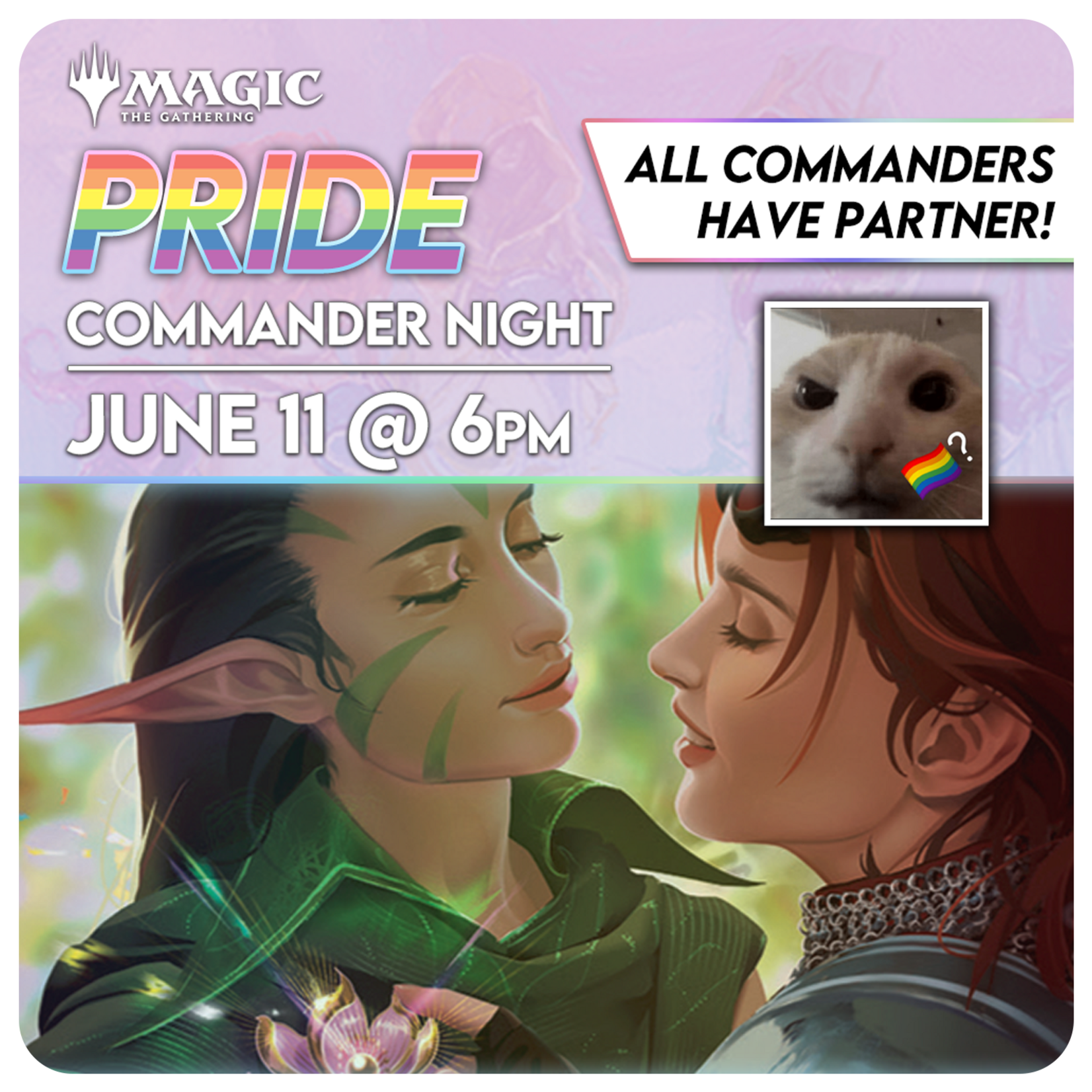 Magic: the Gathering Events 06/11 Thursday @ 6 PM - Magic Presents: Pride (MTG) [Commander]