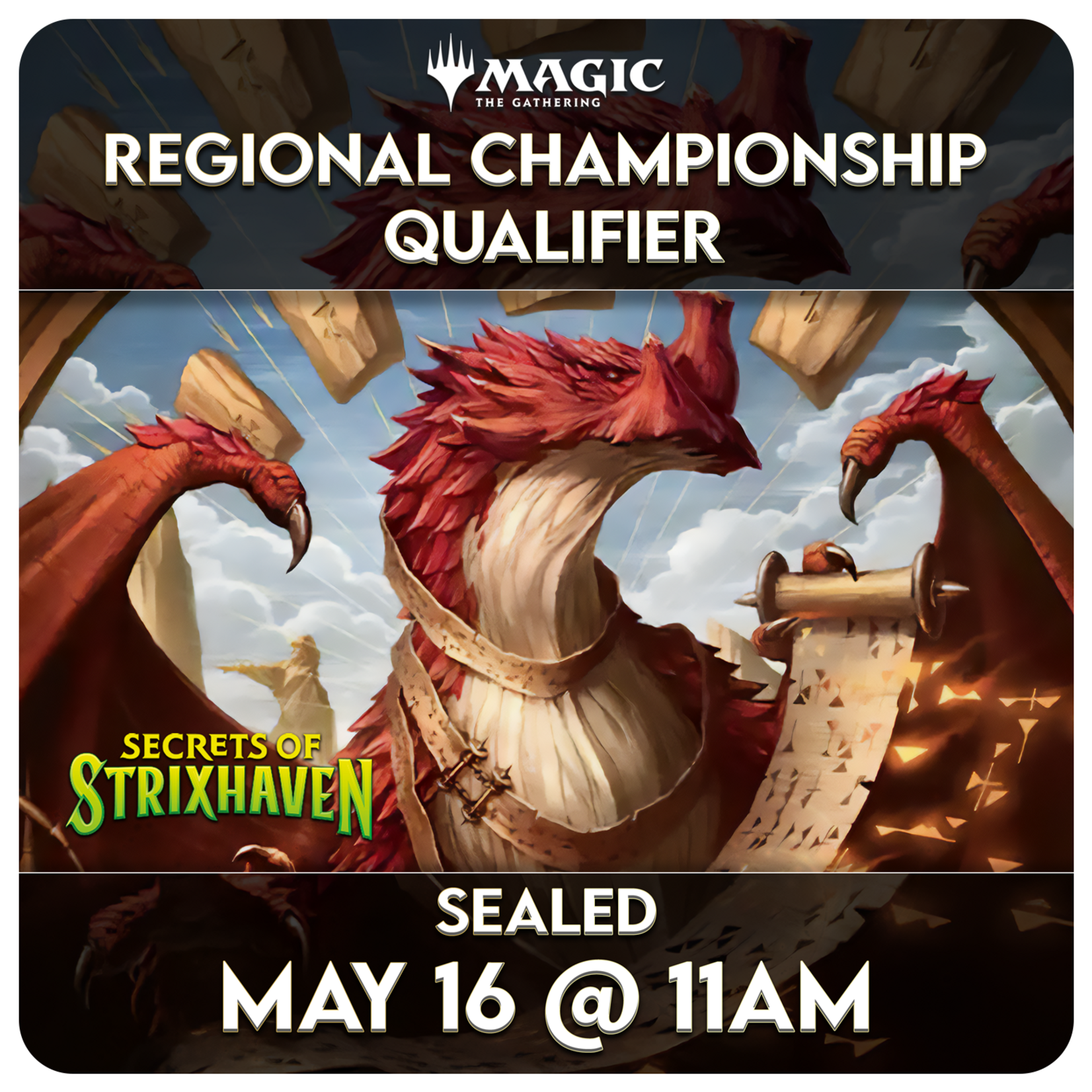 Magic: the Gathering Events 05/16 Saturday @ 11 AM - Magic Sealed Regional Championship Qualifier RCQ