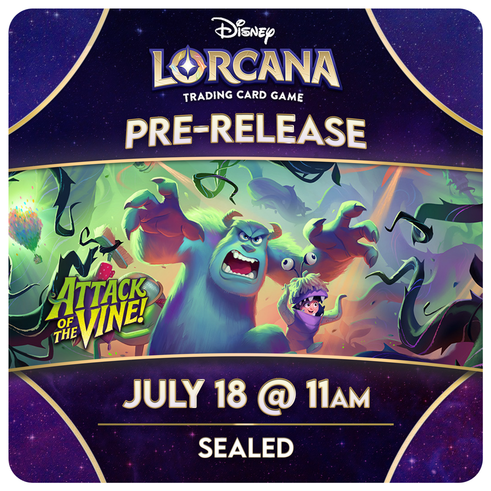 Lorcana Events Lorcana Attack of the Vine! Pre-Release - 07/18 Saturday @ 11 AM