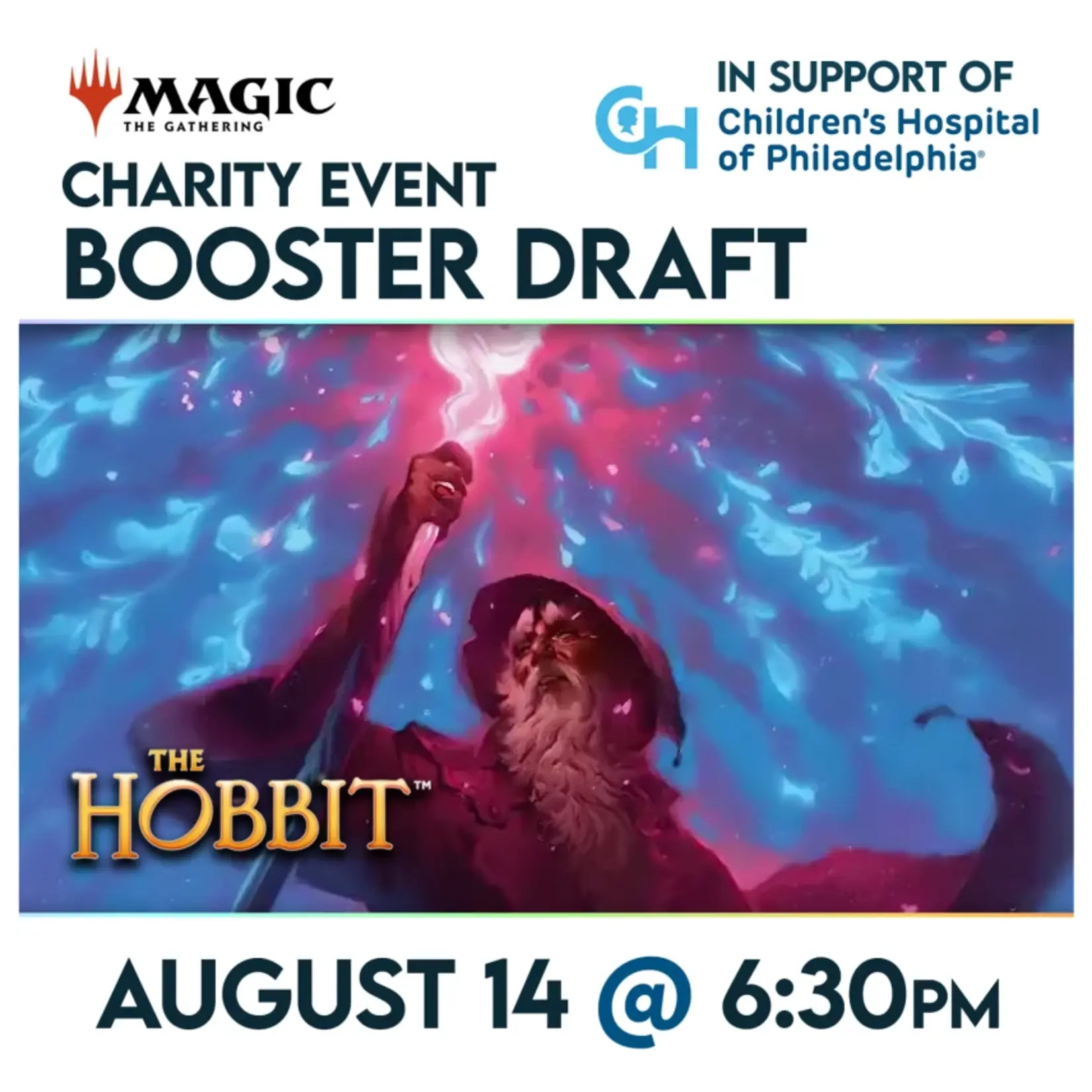 Magic: the Gathering Events 08/14 Friday @ 6:30 PM - CHOP Charity Event - The Hobbit Booster Draft