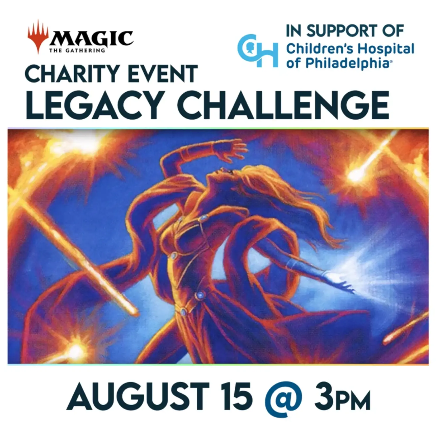 Magic: the Gathering Events 08/15 Saturday @ 3 PM - CHOP Charity Event - Legacy Challenge