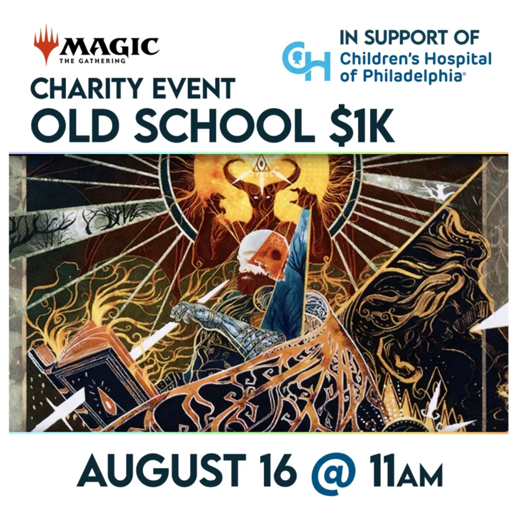 Magic: the Gathering Events 08/16 @ 11 AM - CHOP Charity Event - Old School $1k