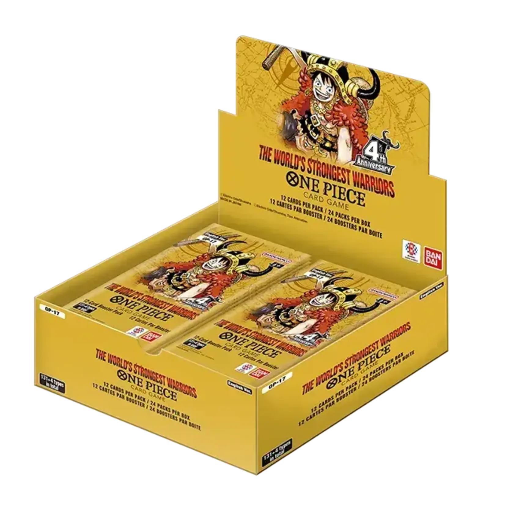 Bandai One Piece - The World's Strongest Warriors [OP-17] GENERAL SALE Booster Box (Releases on 26.08.21) [ONE PER ACCOUNT]