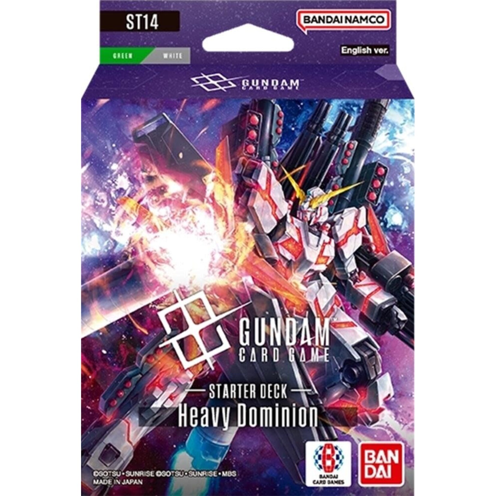 Bandai Gundam TCG: Starter Deck 14 - Heavy Dominion Deck [ST14] (Available 9.25.26)