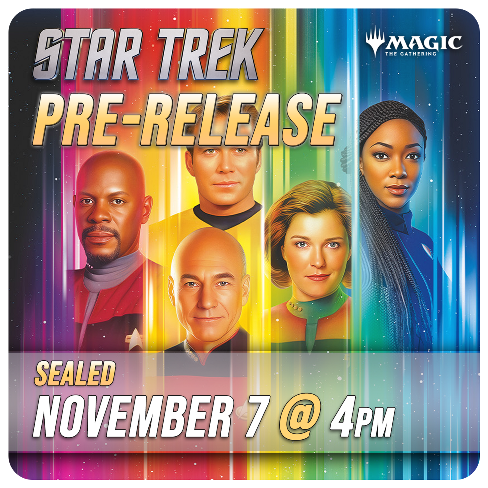 Magic: the Gathering Events 11/07 Saturday @ 4:00 PM - Star Trek Pre-Release [Sealed]