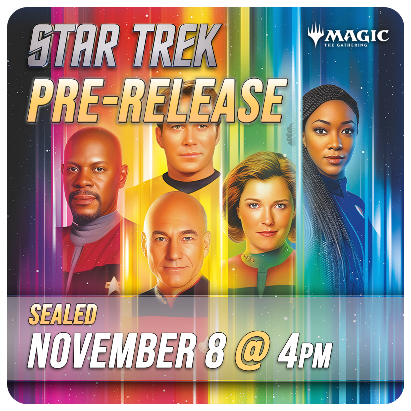 Magic: the Gathering Events 11/08 Sunday @ 4:00 PM - Star Trek Pre-Release [Sealed]