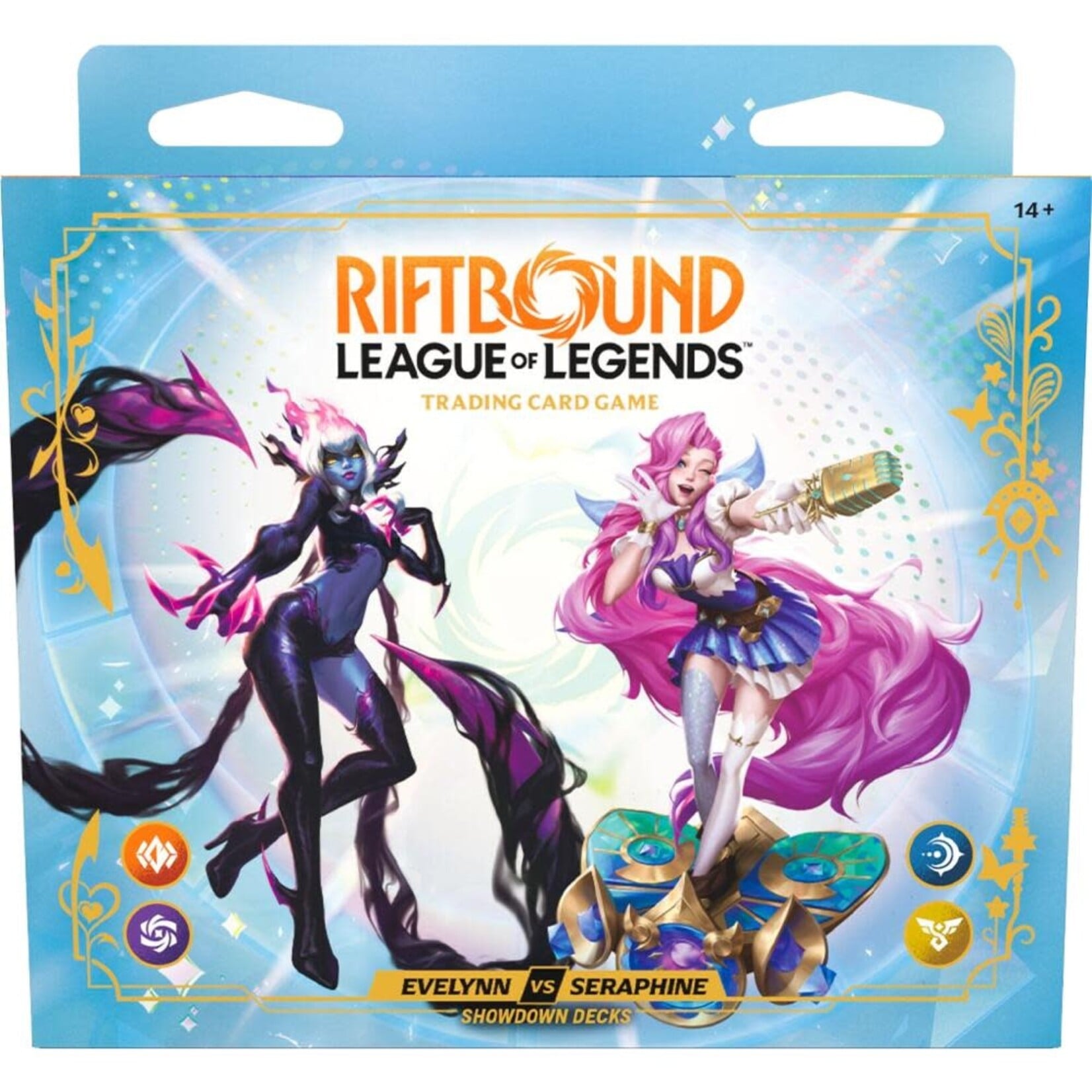 Universes Riftbound - Set 5: Radiance - Showdown Deck - Evelynn vs Seraphine (10.23.26)