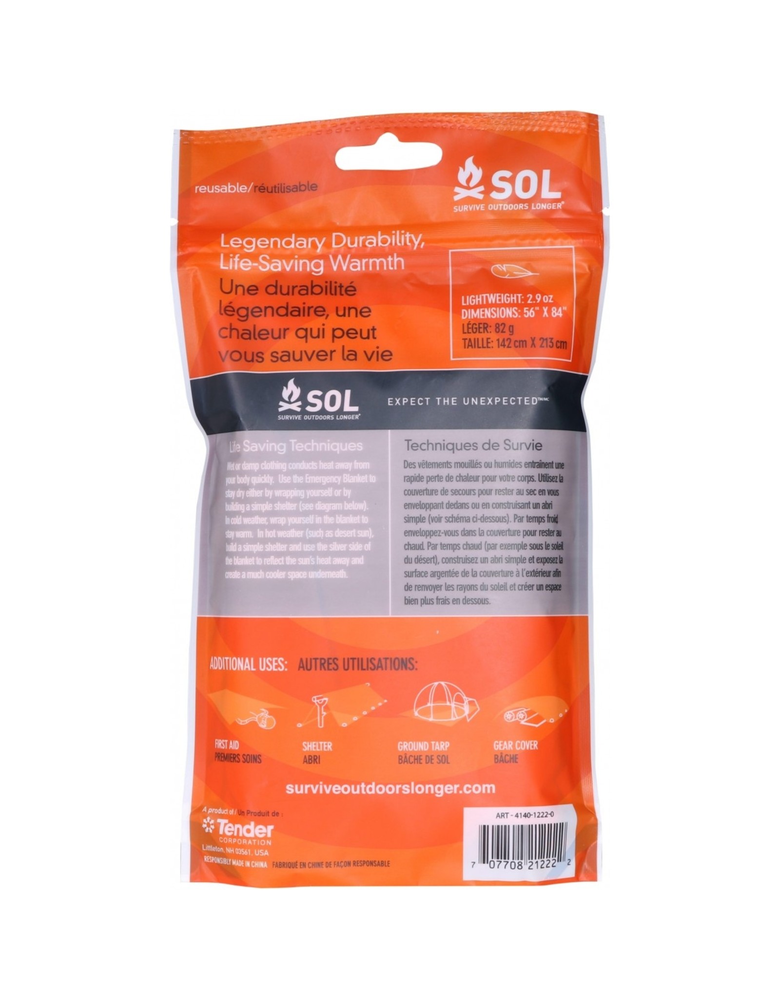 SURVIVE OUTDOORS LONGER EMERGENCY BLANKET
