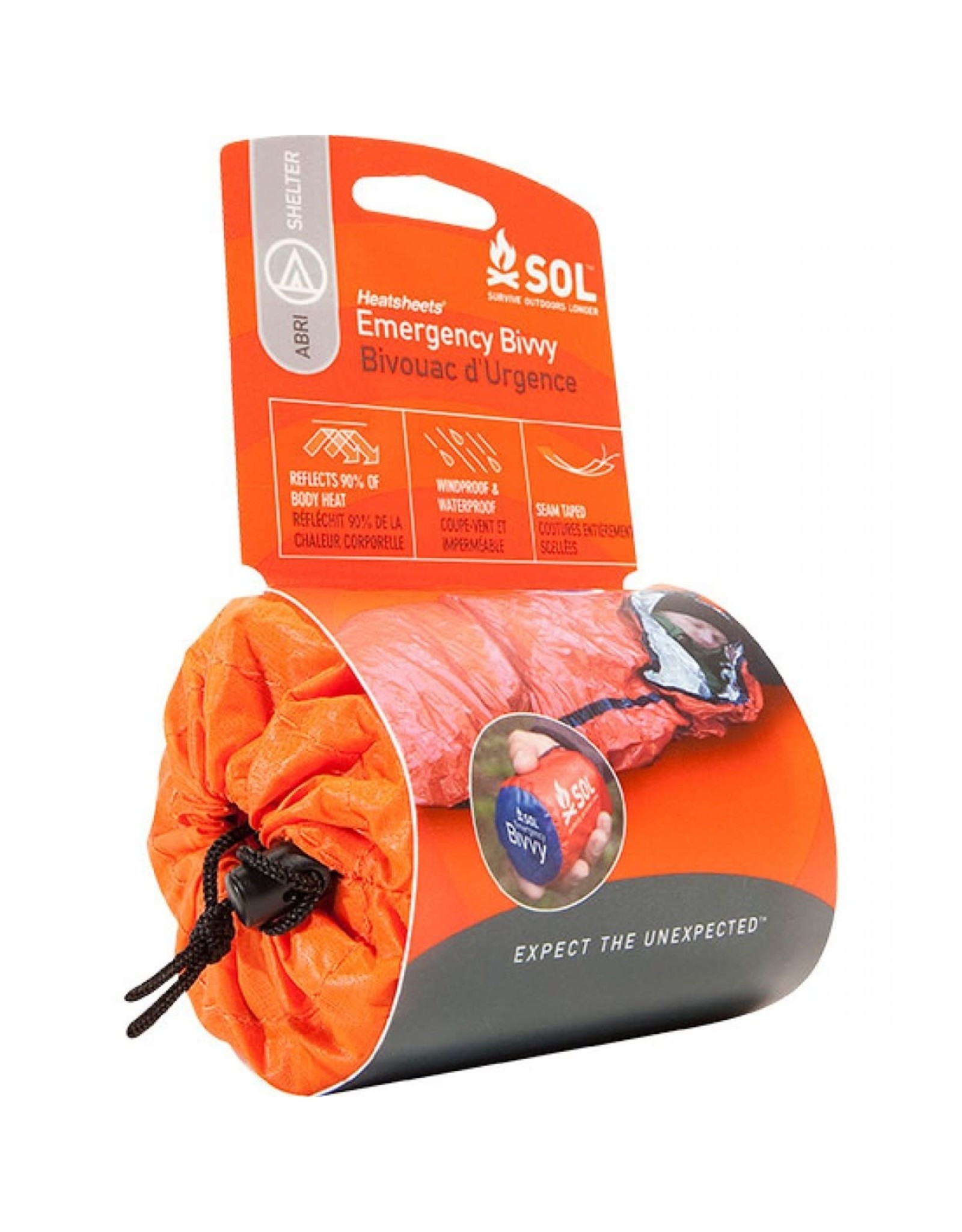 ADVENTURE MEDICAL KITS SOL EMERGENCY BIVVY W/RESCUE WHISTLE