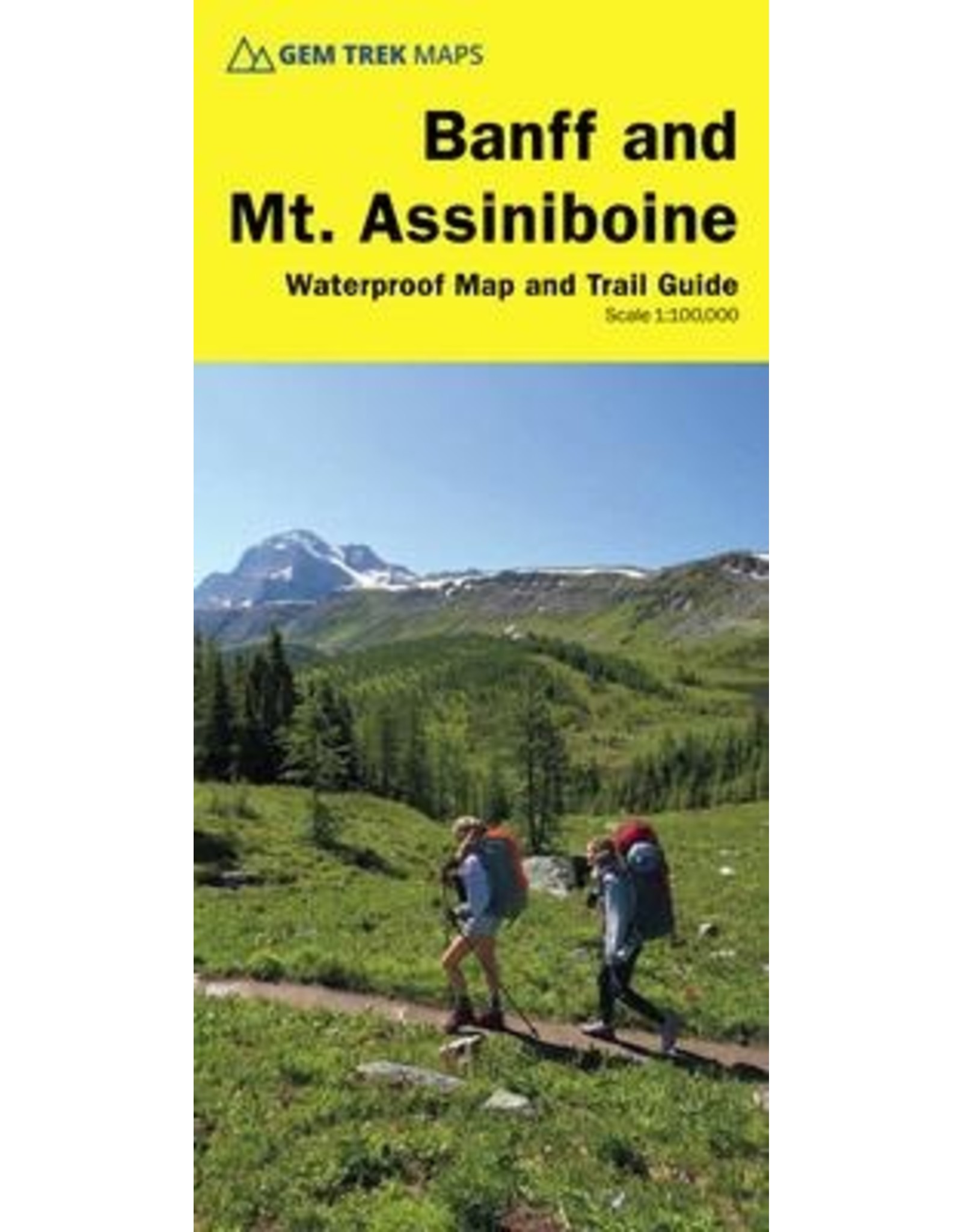 MAP GEM TREK  BANFF AND MT.ASSINIBOINE