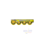 HI-LO Inline Skate Street Wheels76MM/82A 4 pk