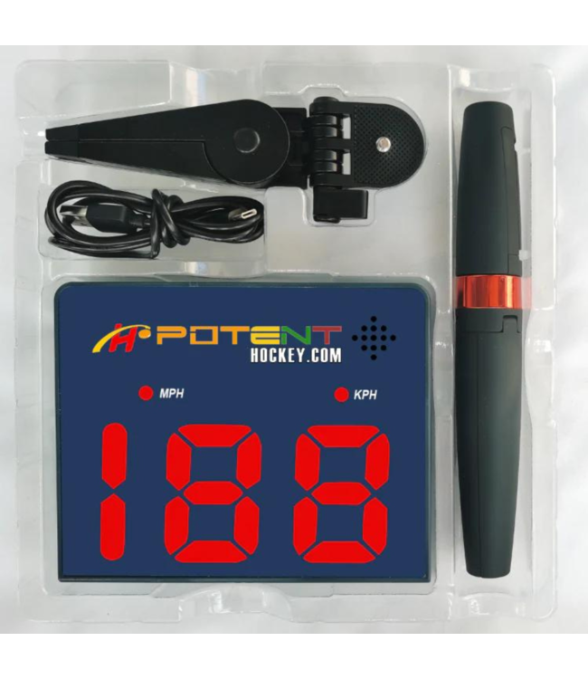 POTENT SPEED RADAR 2.0 WITH APP Majer Hockey Toronto's Best Hockey Retailer