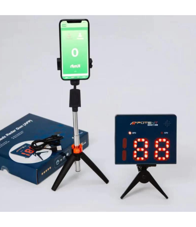 POTENT SPEED RADAR 2.0 WITH APP Majer Hockey Toronto's Best Hockey Retailer