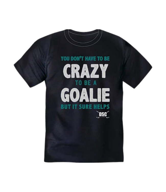 CRAZY GOALIE ADULT SHIRT