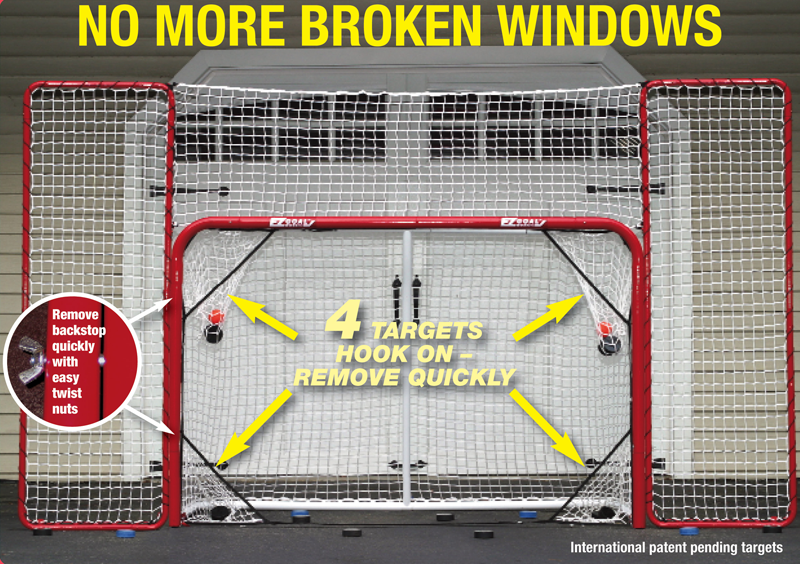 EZGOAL FOLDING GOAL NET WITH TUTOR AND BACKSTOP Majer Hockey