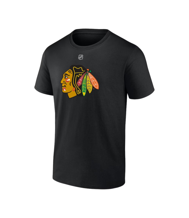CONNOR BEDARD CHICHAGO BLACKHAWKS BLACK T-SHIRT