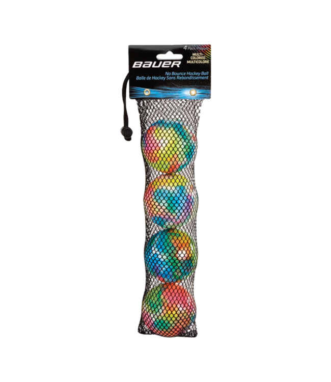 NO BOUNCE HOCKEY BALL 4 PACK