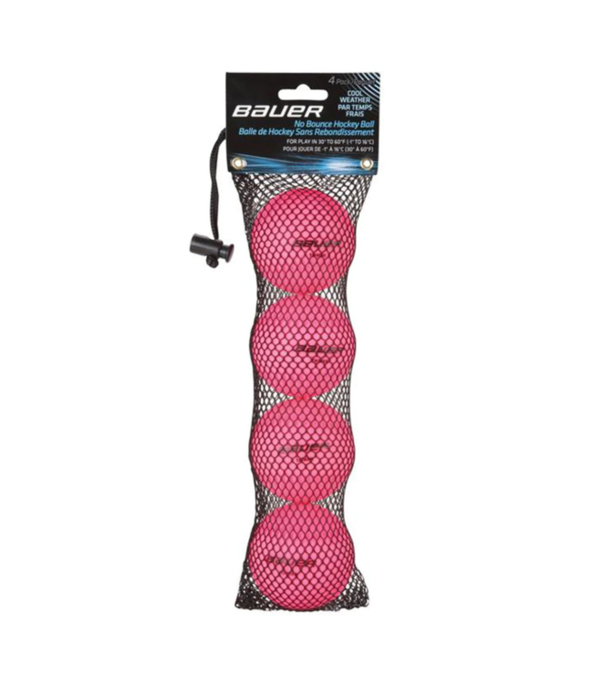 NO BOUNCE HOCKEY BALL 4 PACK