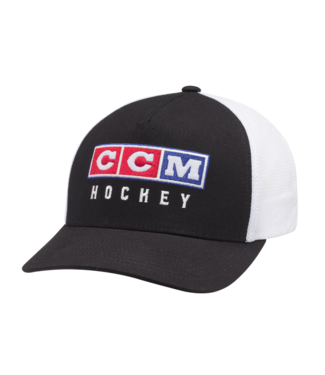 CCM VINTAGE MESHBACK TRUCKER CAP BLACK