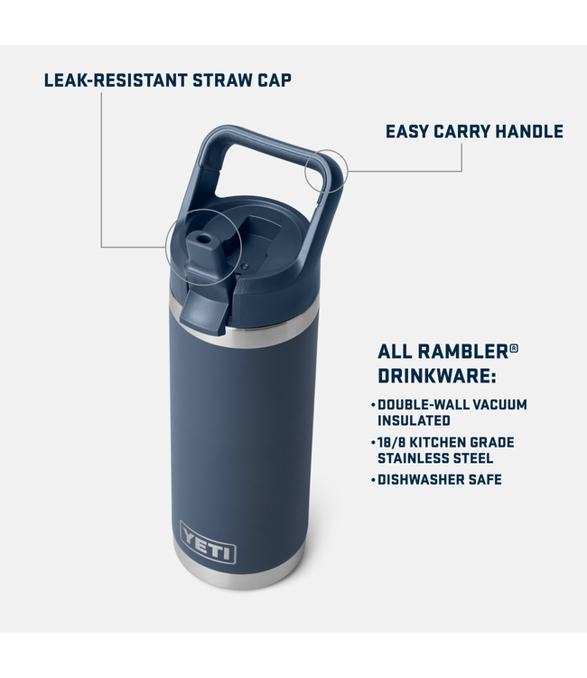 Rambler 18 oz  Straw Bottle