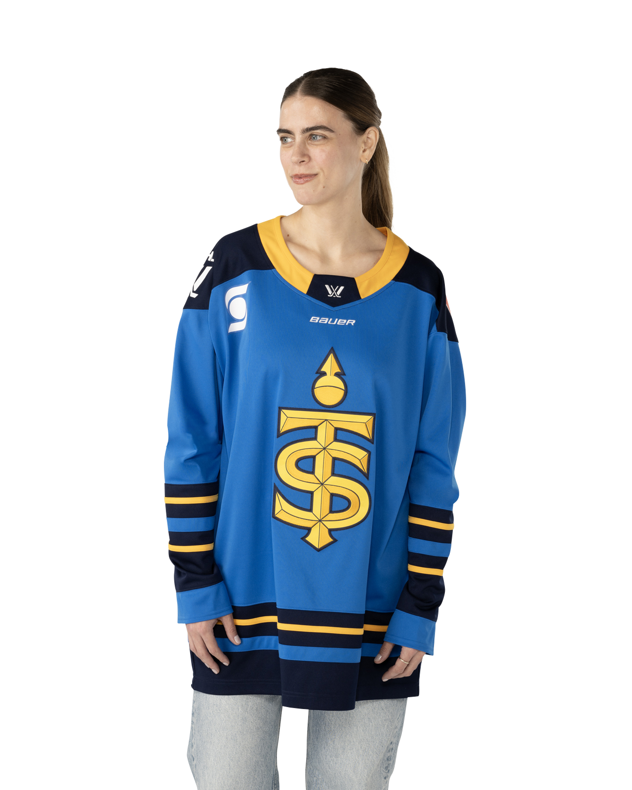 トップス PHATRNK OLDENGLISHARCHLOGO HOCKEY JERSEY Bauer PWHL Toronto Sceptres Senior Hockey Jersey - Majer Hockey