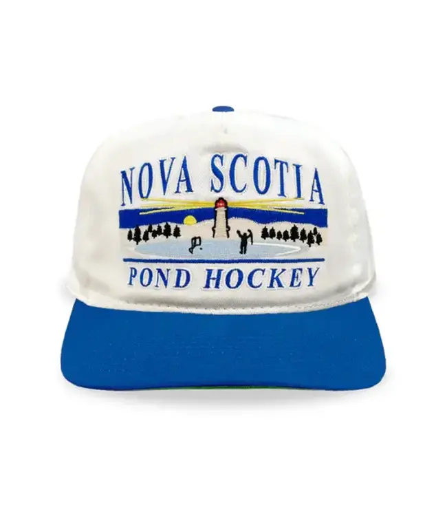 Nova Scotia Pond Hockey Cream Snapback