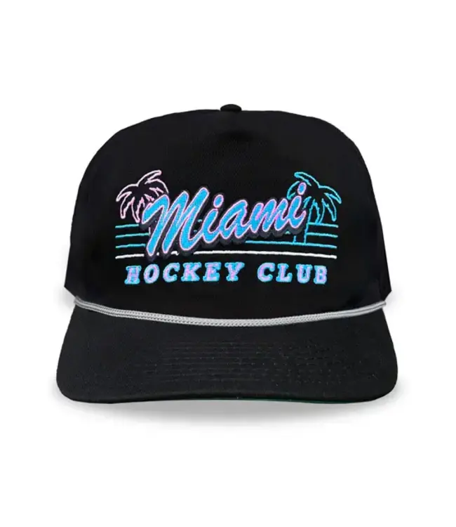 Miami Hockey Club Black Snapback