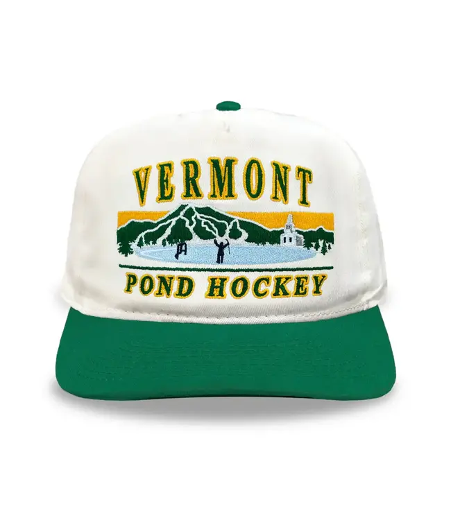 VERMONT POND HOCKEY CREAM SNAPBACK