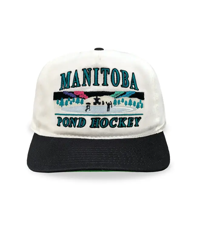 MANITOBA POND HOCKEY CREAM SNAPBACK