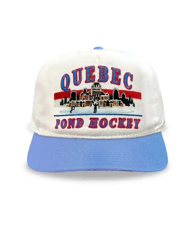 QUEBEC POND HOCKEY CREAM SNAPBACK