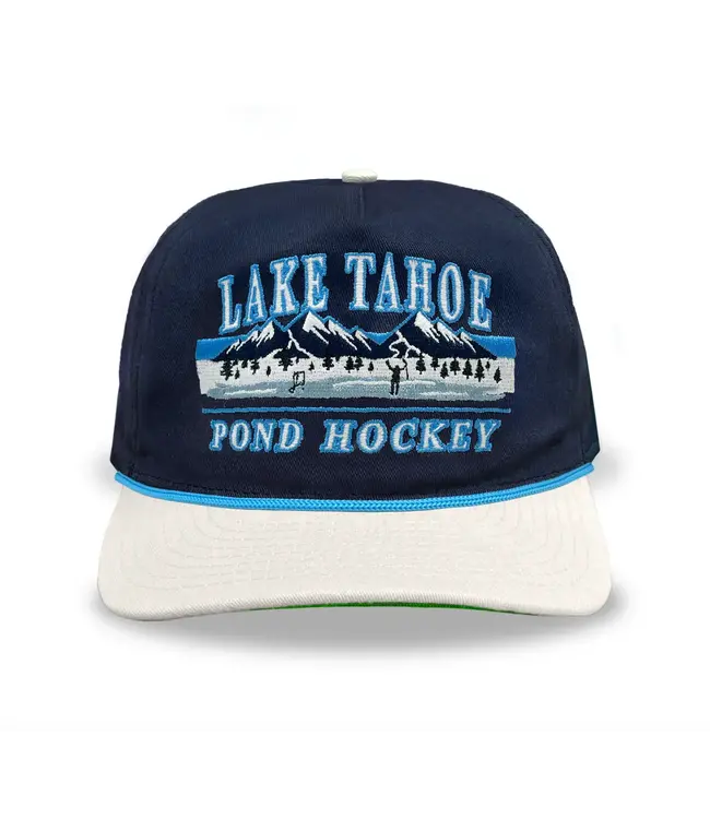 LAKE TAHOE POND HOCKEY NAVY SNAPBACK