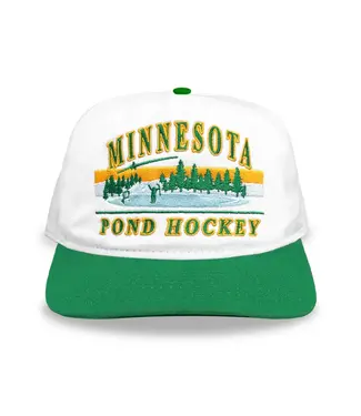 CELLY HOCKEY  CO. MINNESOTA POND HOCKEY WHITE SNAPBACK