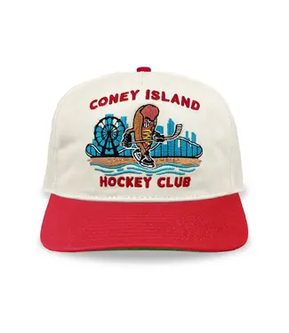 CELLY HOCKEY  CO. CONEY ISLAND HOCKEY CLUB CREAM SNAPBACK