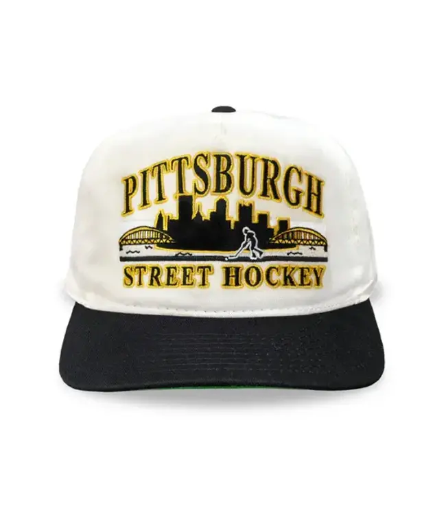 PITTSBURGH STREET HOCKEY CREAM SNAPBACK