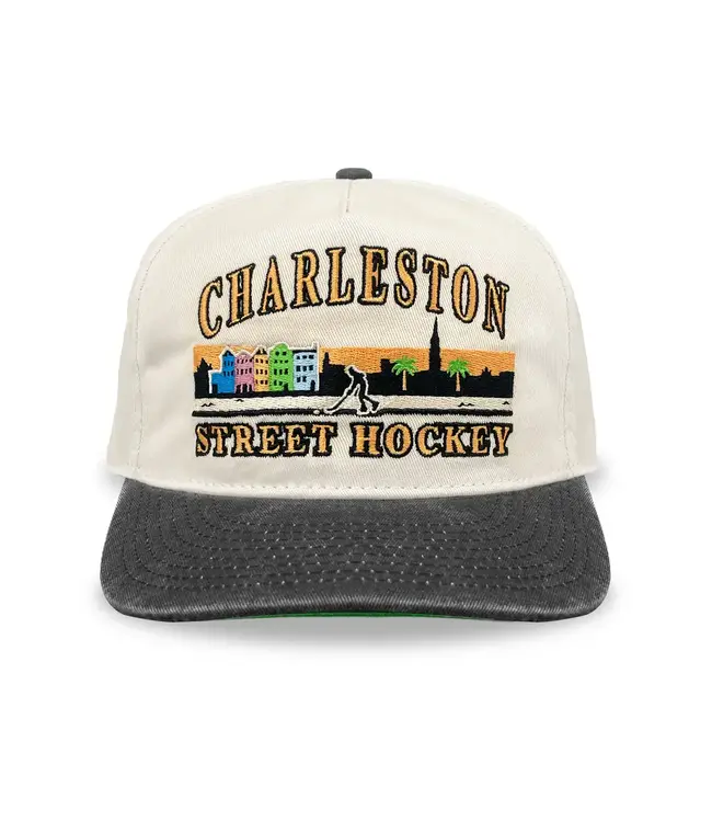 CHARLESTON STREET HOCKEY CREAM SNAPBACK