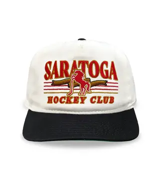 CELLY HOCKEY  CO. SARATOGA HOCKEY CLUB CREAM SNAPBACK