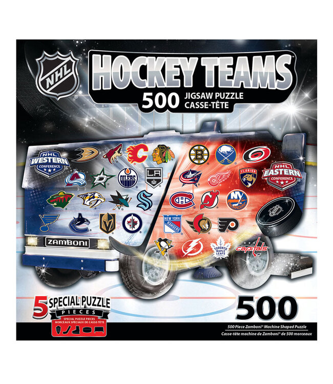 NHL HOCKEY TEAMS ZAMBONI PUZZLE 500PC