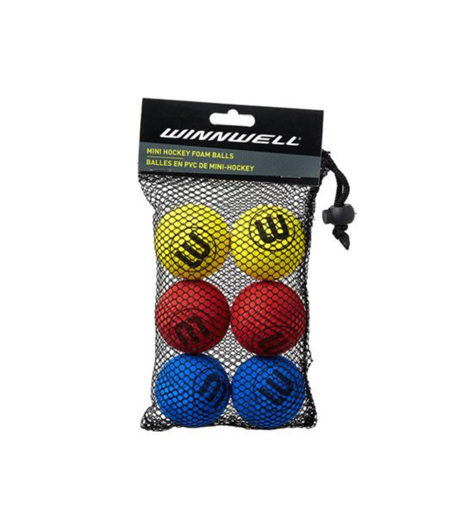 Mini Stick Hockey Balls - 6 pack