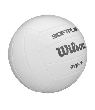 wilson AVP Softplay White Volleyball - inflated & boxed