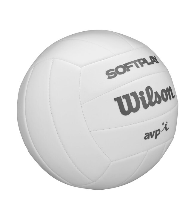 AVP Softplay White Volleyball - inflated & boxed