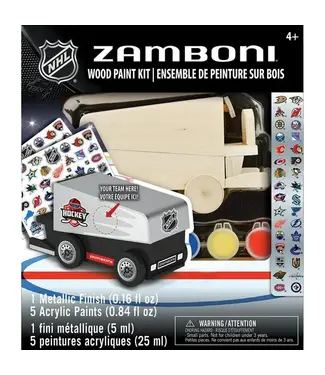 NHL ZAMBONI WOOD CRAFT & PAINT KIT