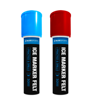 Blue Sports Ice Marker Felt Red/Blue