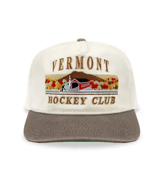 CELLY HOCKEY  CO. VERMONT POND HOCKEY CREAM/BROWN SNAPBACK