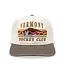 VERMONT POND HOCKEY CREAM/BROWN SNAPBACK