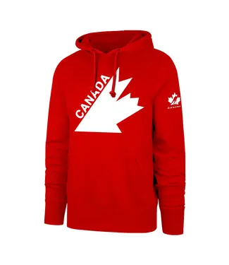47 BRAND 47 BRAND HOCKEY CANADA IMPRINT HEADLINE HOODIE RED