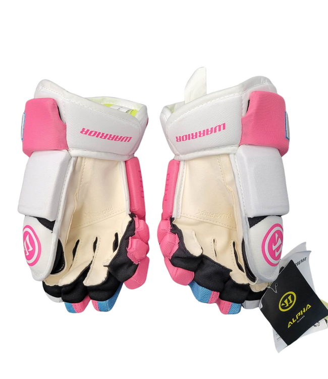 WARRIOR ALPHA CUSTOM GLOVES PINK WHITEOUT