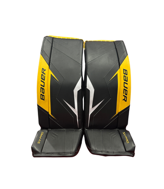 Bauer SV-PRO INTERMEDIATE GOALIE PADS - DEMO LARGE - BLACK/YELLOW