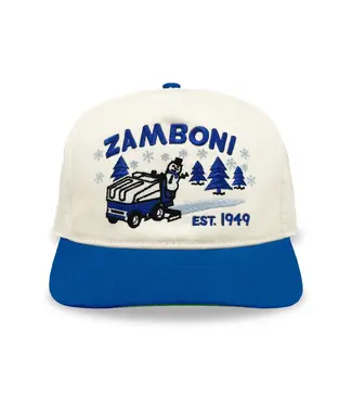 CELLY HOCKEY  CO. ZAMBONI CREAM/ROYAL BLUE SNAPBACK